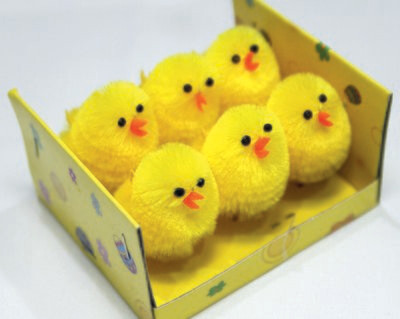 Küken Plüsch 6er Set in Box 8x7,5x4,5cm