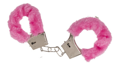 Plüsch-Handschellen pink