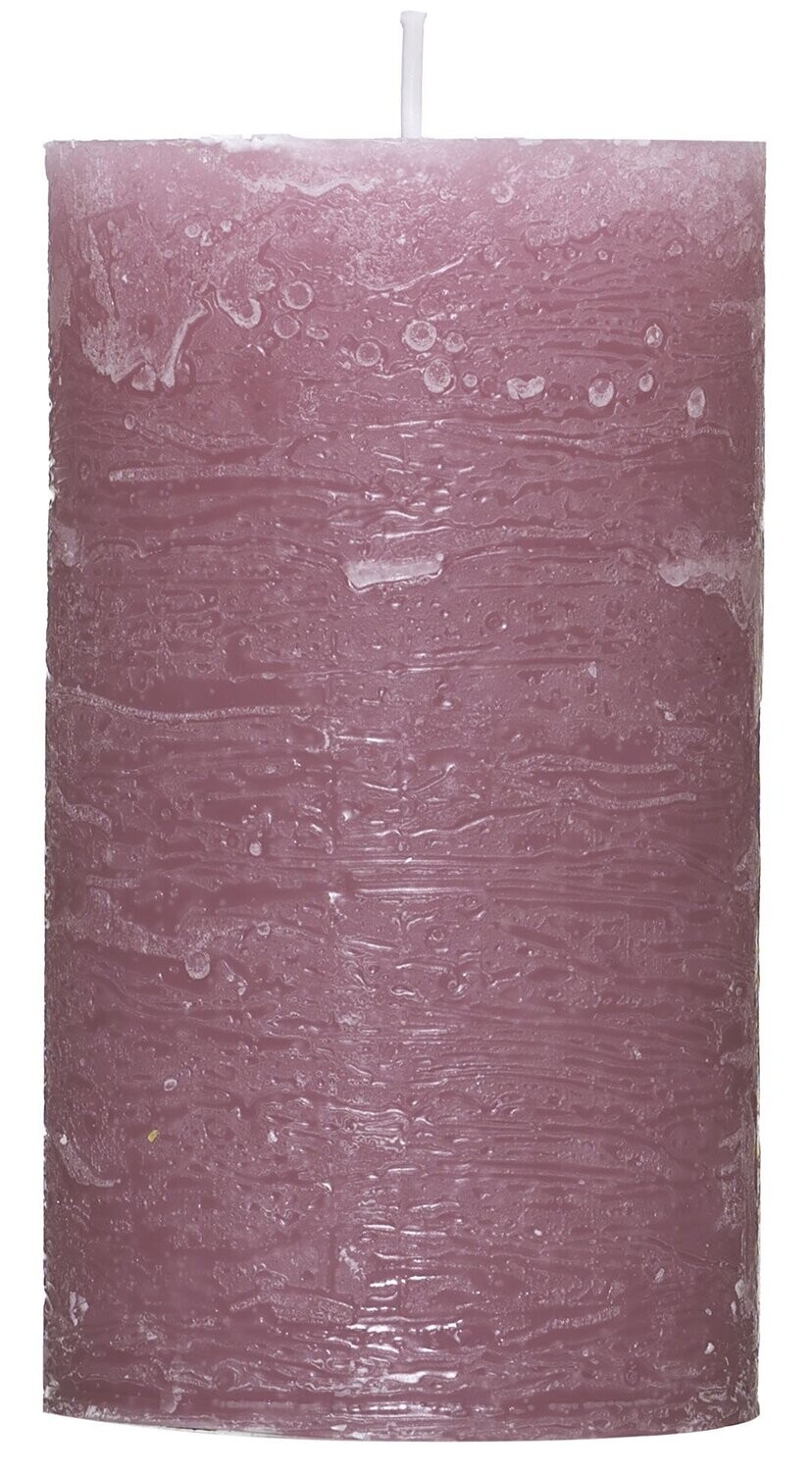 ​Rustic-Kerze Rosa 68x120 mm