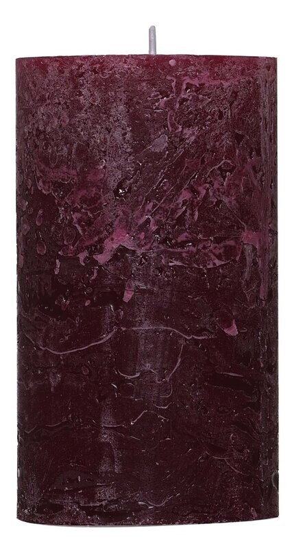 Rustic-Kerze bordeaux  68x120mm