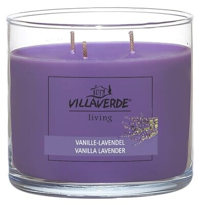3-Docht Duftkerze Vanille-Lavendel