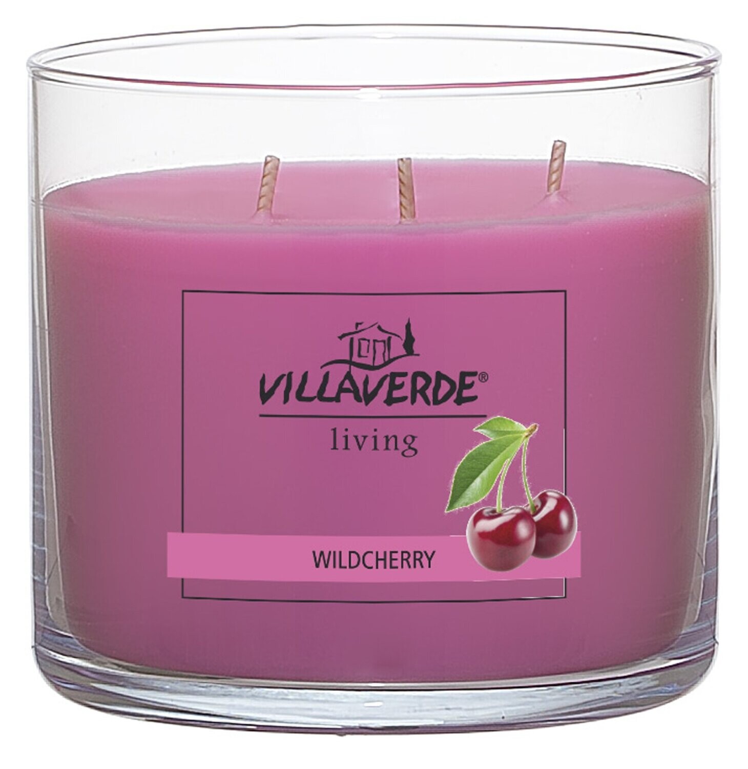 3-Docht Duftkerze Wildkirsche