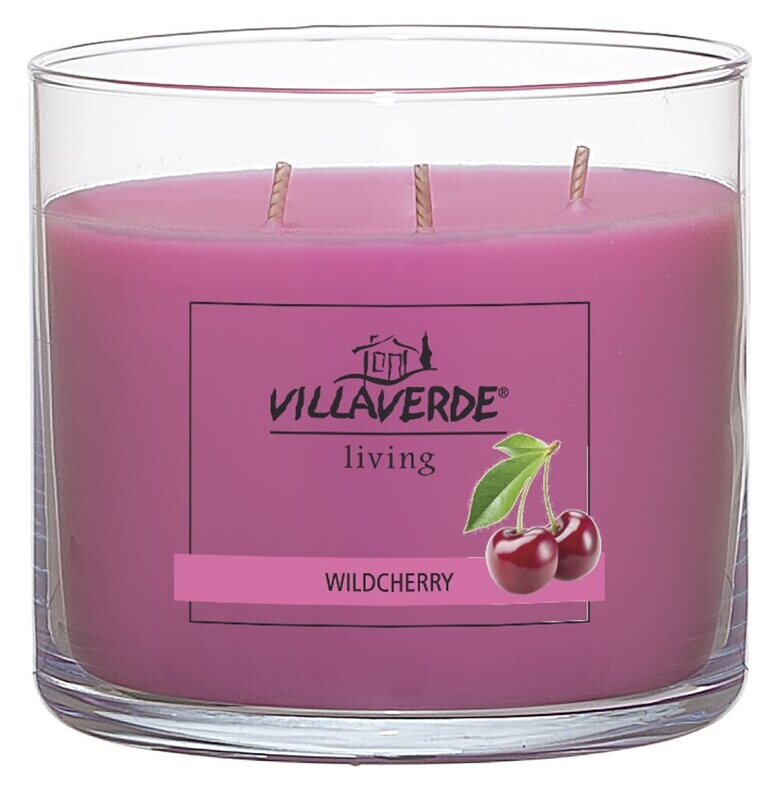 3-Docht Duftkerze Wildkirsche