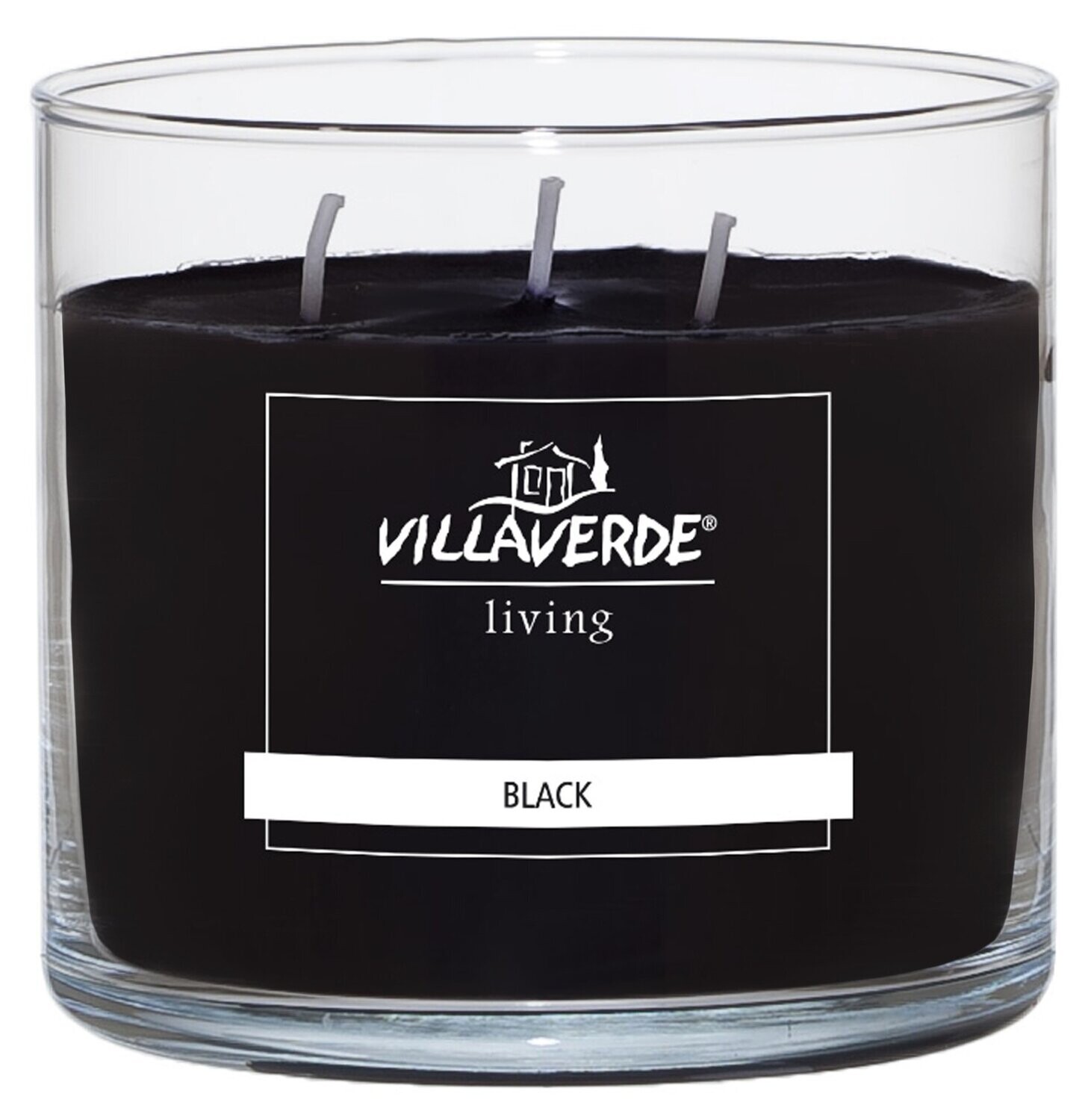 ​3-Docht Duftkerze Black