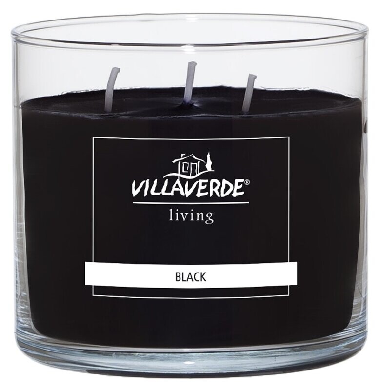 ​3-Docht Duftkerze Black