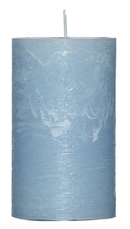 Rustic-Kerze mittelblau  68x120mm