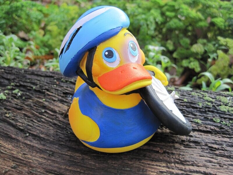 Ente Latex Radfahrer