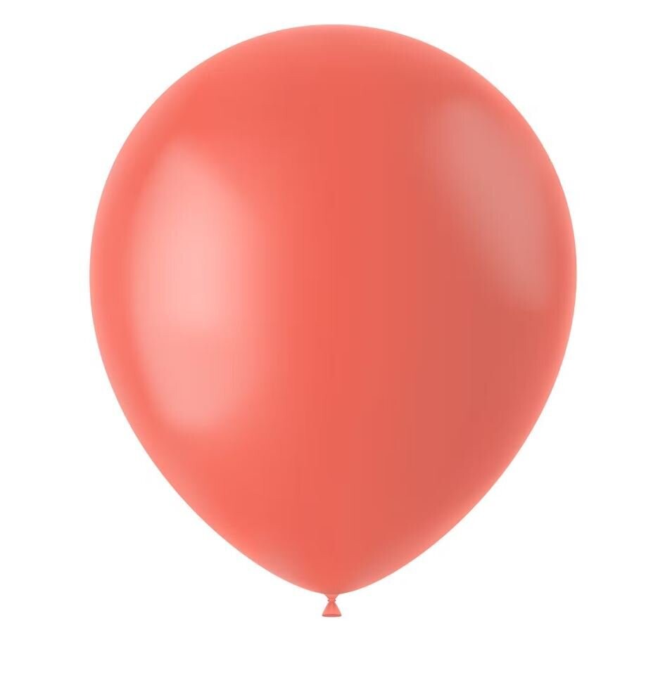 Luftballon 33 cm Korall 10er Packung