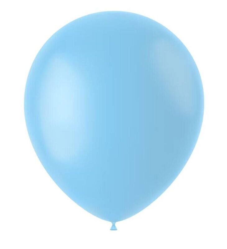 Luftballon 33 cm Hellblau, Himmelblau 10er Packung
