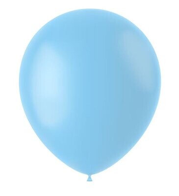 Luftballon 33 cm Hellblau, Himmelblau 10er Packung