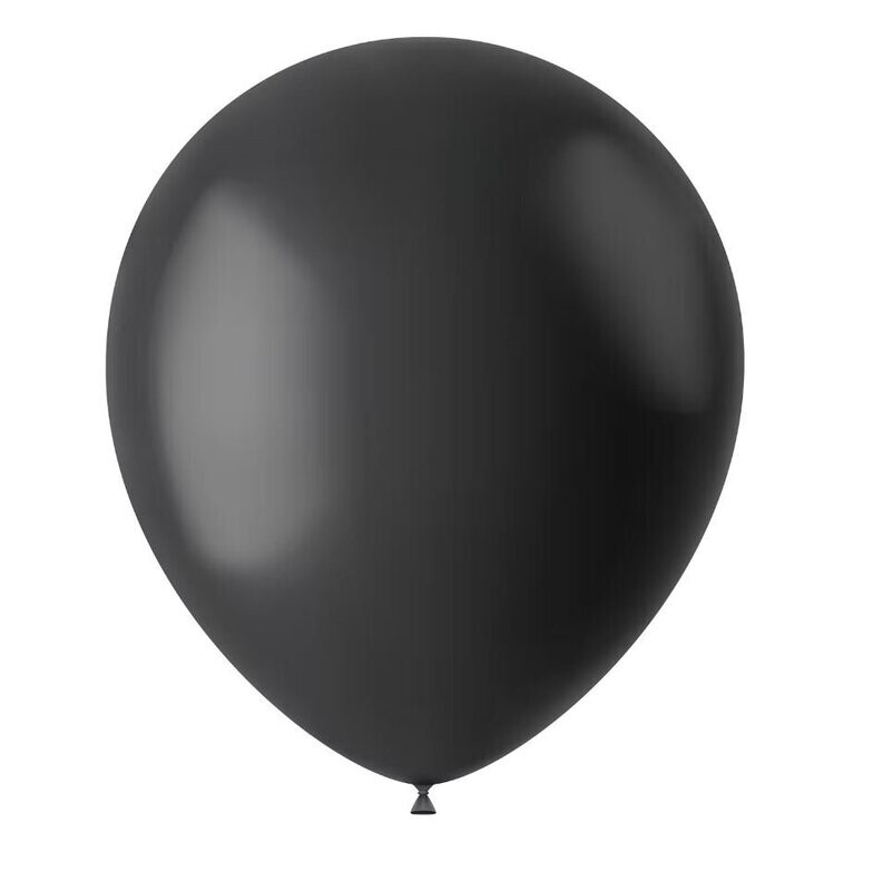 Luftballon 33 cm schwarz 10er Packung