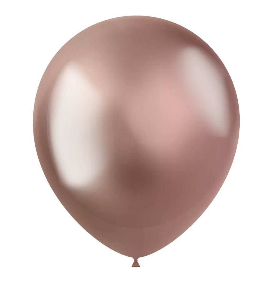 Luftballon 33 cm rosegold metallisch 10er Packung