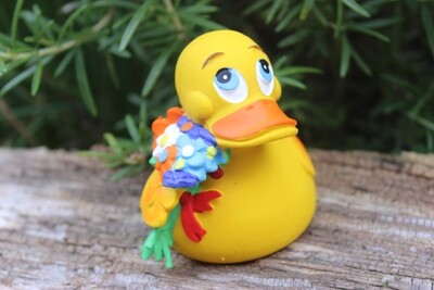 Ente Latex Blümchen