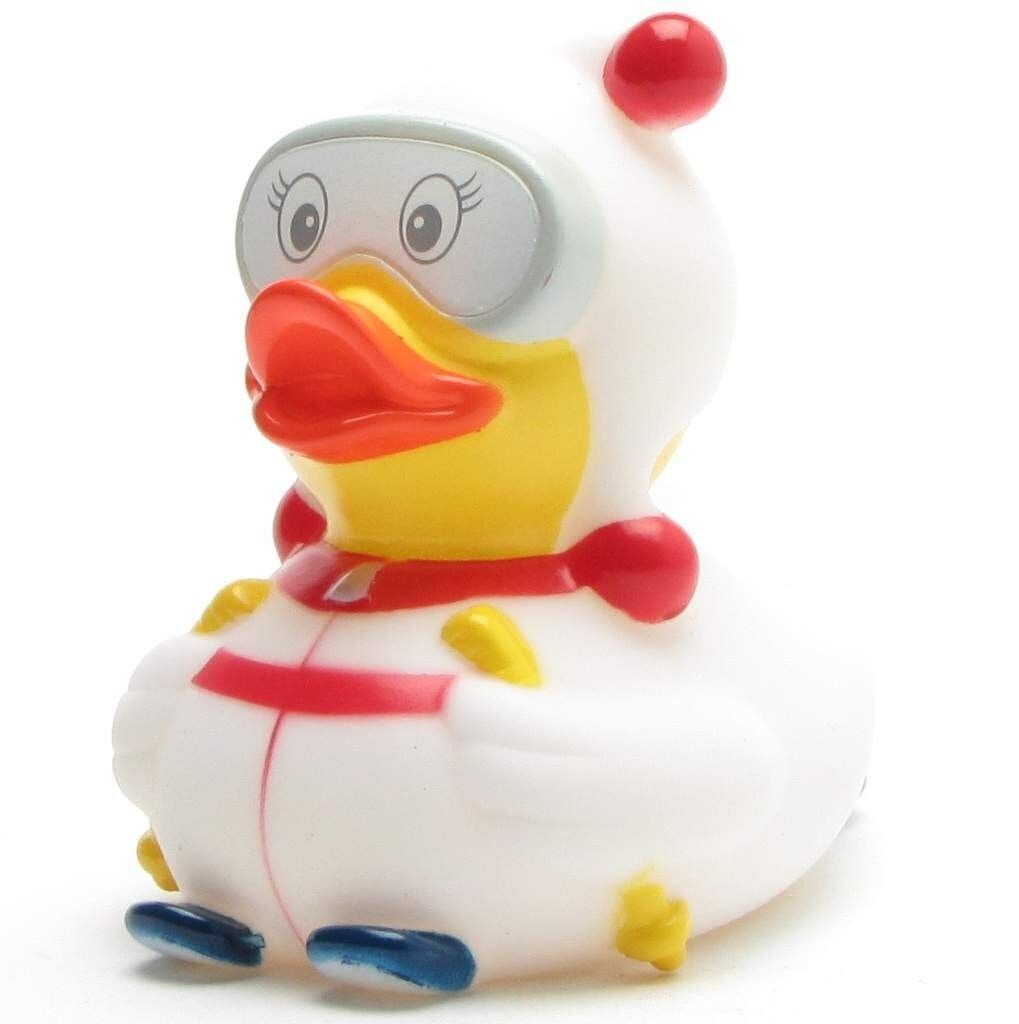 Ente Schweizer Skihaserl Weiß