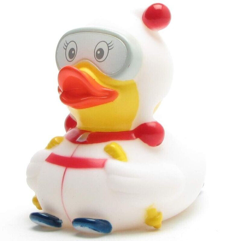 Ente Schweizer Skihaserl Weiß