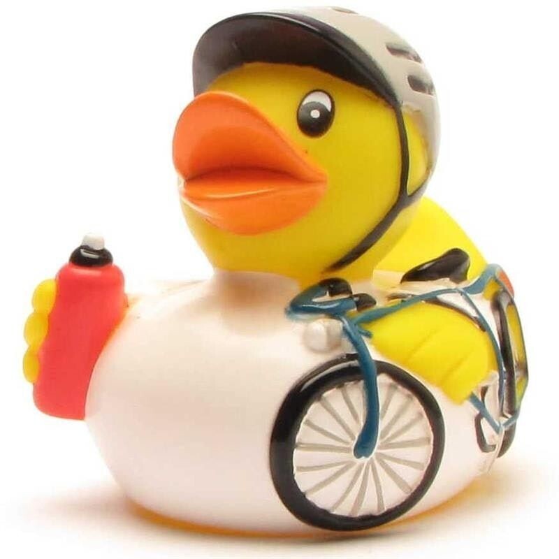 Ente Radrennfahrer