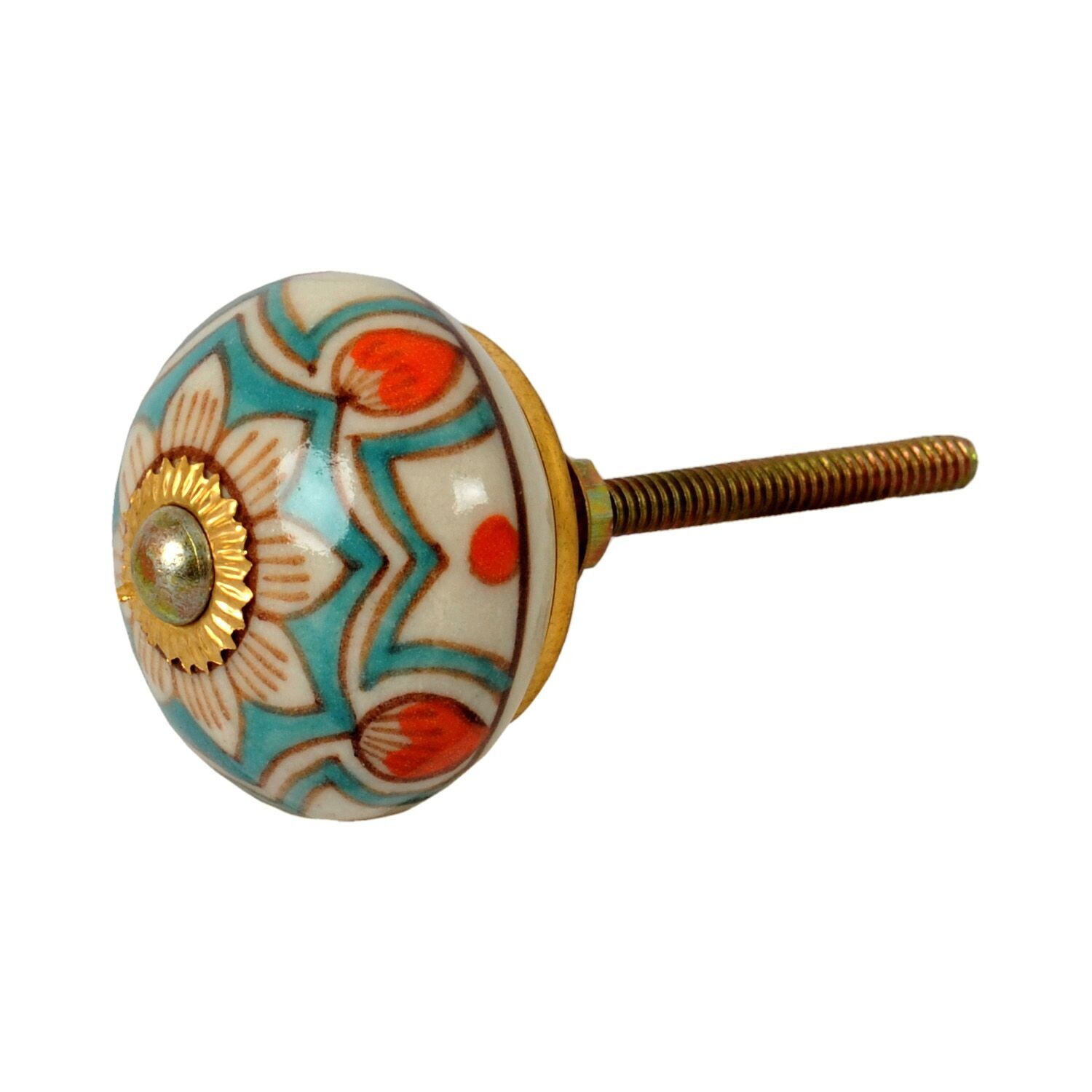Knauf farbige Blume Nr. 24
