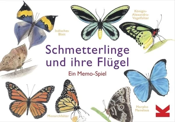 Schmetterlinge und ihre Flügel, ein Memo-Spiel