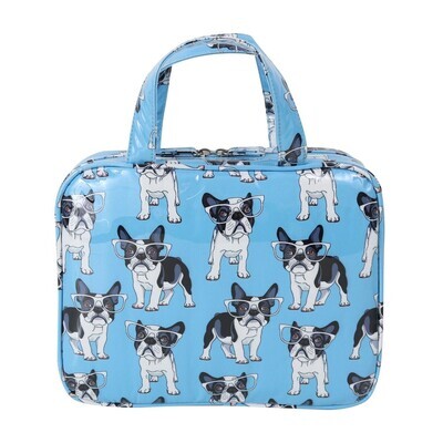 WS french bulldog blue, Large Hold All Cos Bag