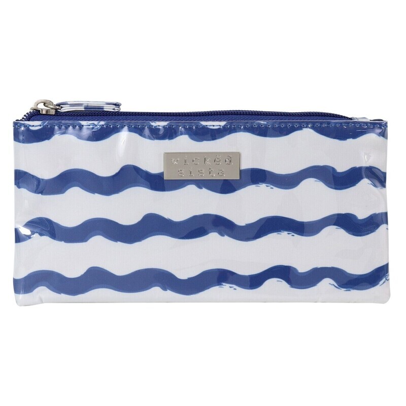 WS Wavy Stripe Small Flat Purse