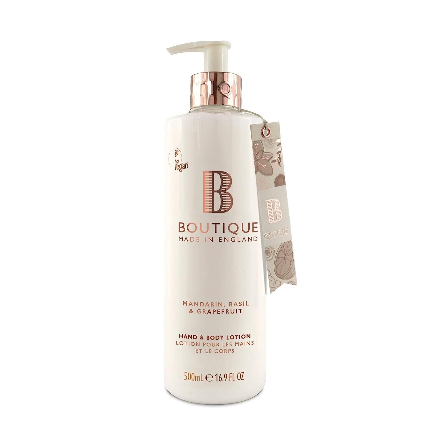 Grace Cole Boutique Mandarin, Basil & Grapefruit Hand & Body Lotion 500ml