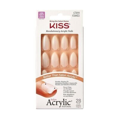 Salon Acrylic Natural Nails - Forbidden Salon Acrylic Natural Nails - Forbidden