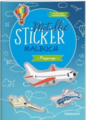 Sickerbuch Metallic Flugzeuge
