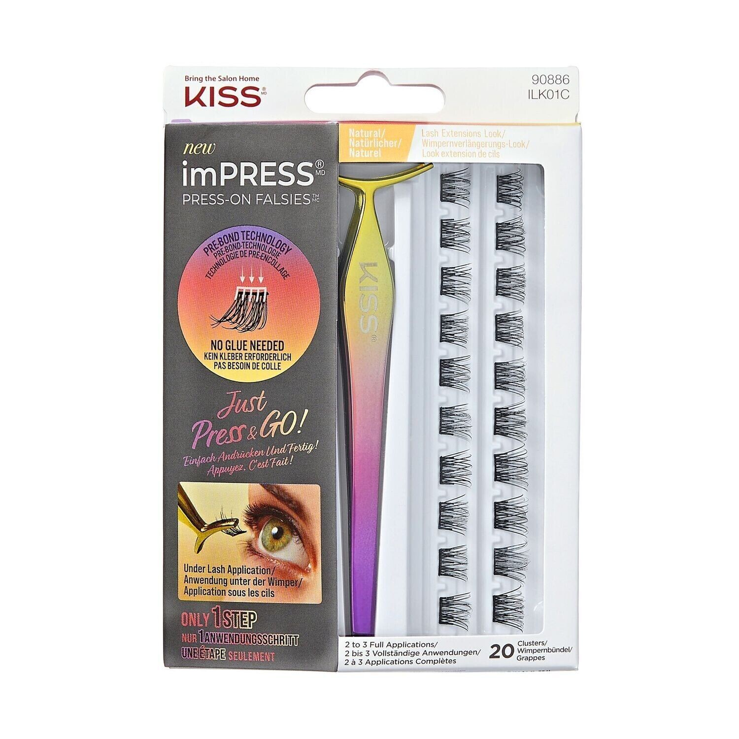 imPRESS Press-On Falsies - Natural Lash Extension Look