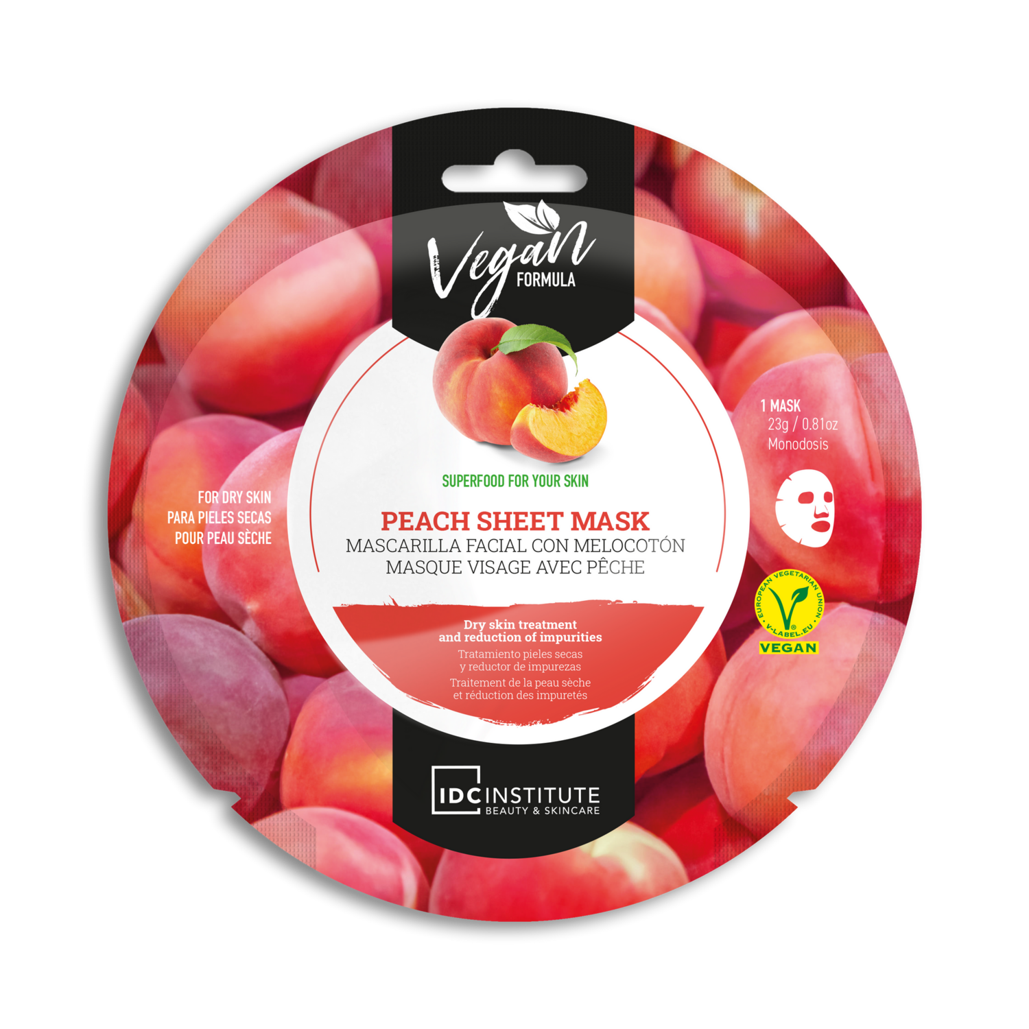 Peach Dry Skin Mask