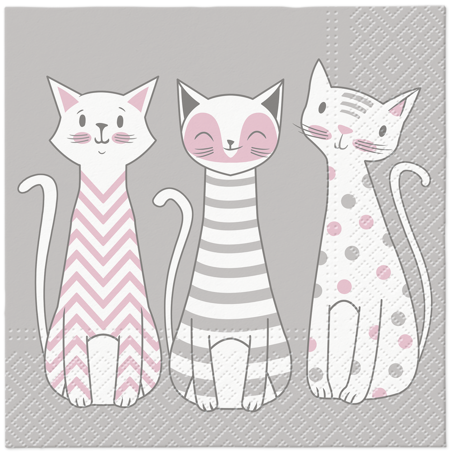 Serviette Glam Cats