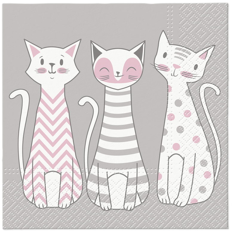 Serviette Glam Cats