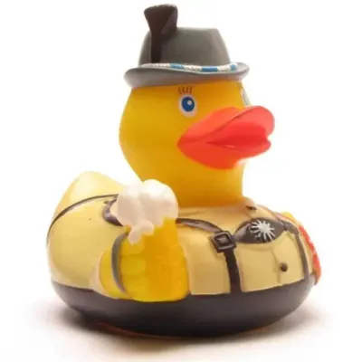 Ente Bayer mit Brezel