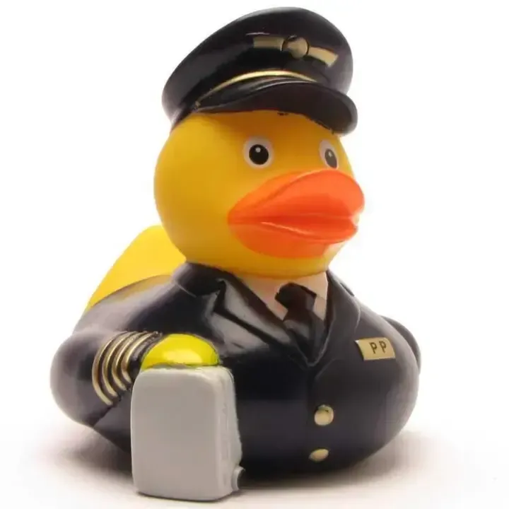 Ente Pilot Schwarz