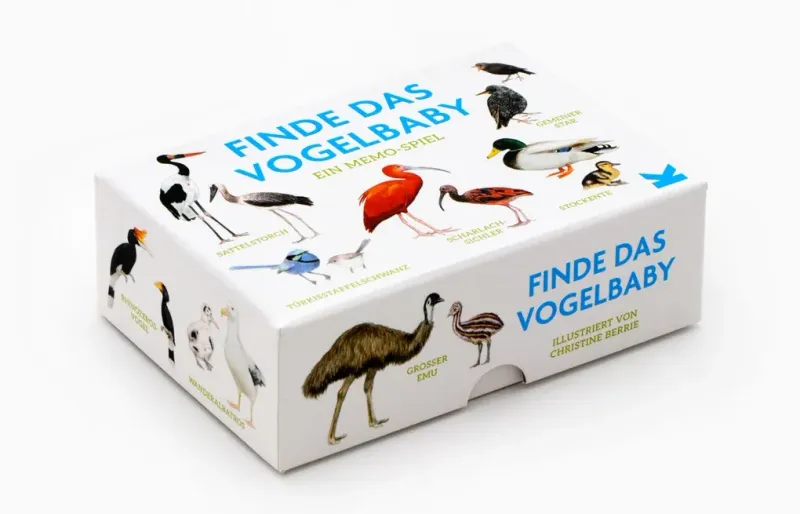 Finde das Vogelbaby Memospiel