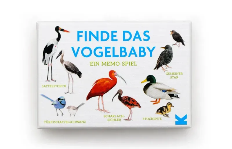 Finde das Vogelbaby Memospiel