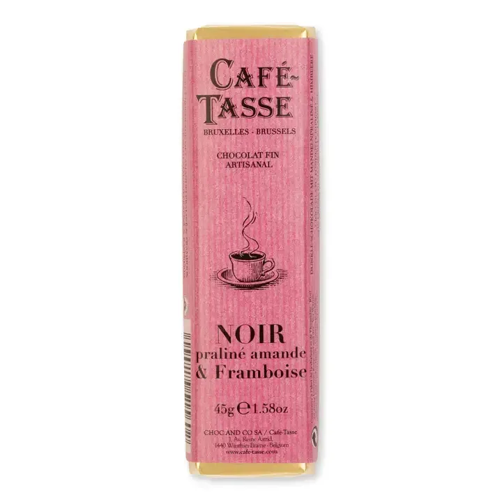 Schokoriegel Noir Praline Mandel & Himbeere