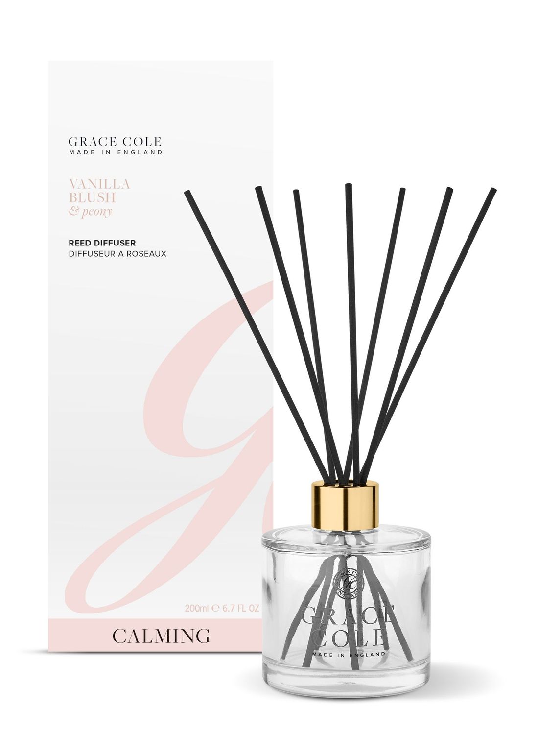 Grace Cole Vanilla Blush & Peony Diffuser 200ml Grace Cole Vanilla Blush & Peony Diffuser 200ml