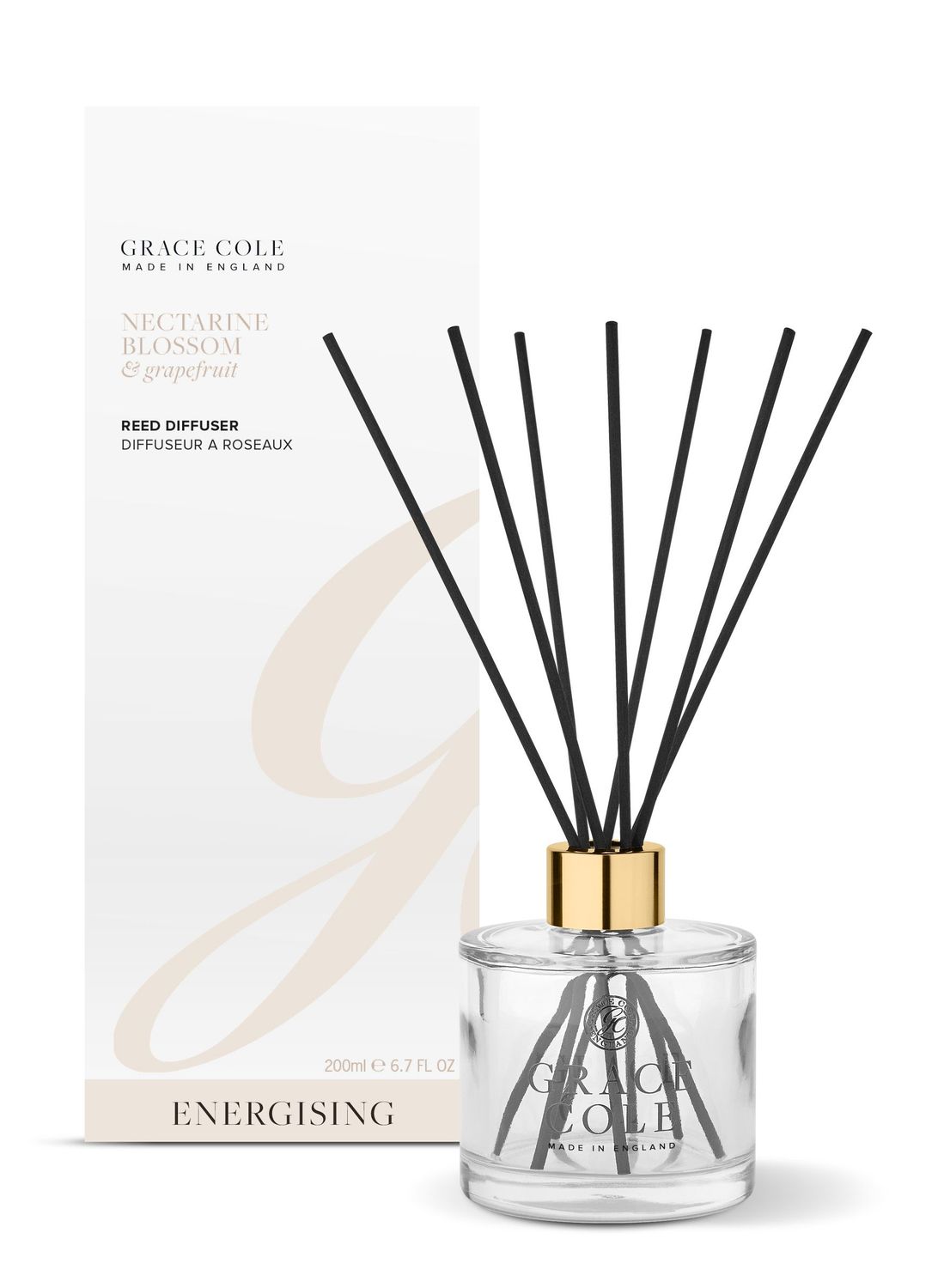 Grace Cole Nectarine Blossom & Grapefruit Diffuser 200ml Grace Cole Nectarine Blossom & Grapefruit Diffuser 200ml