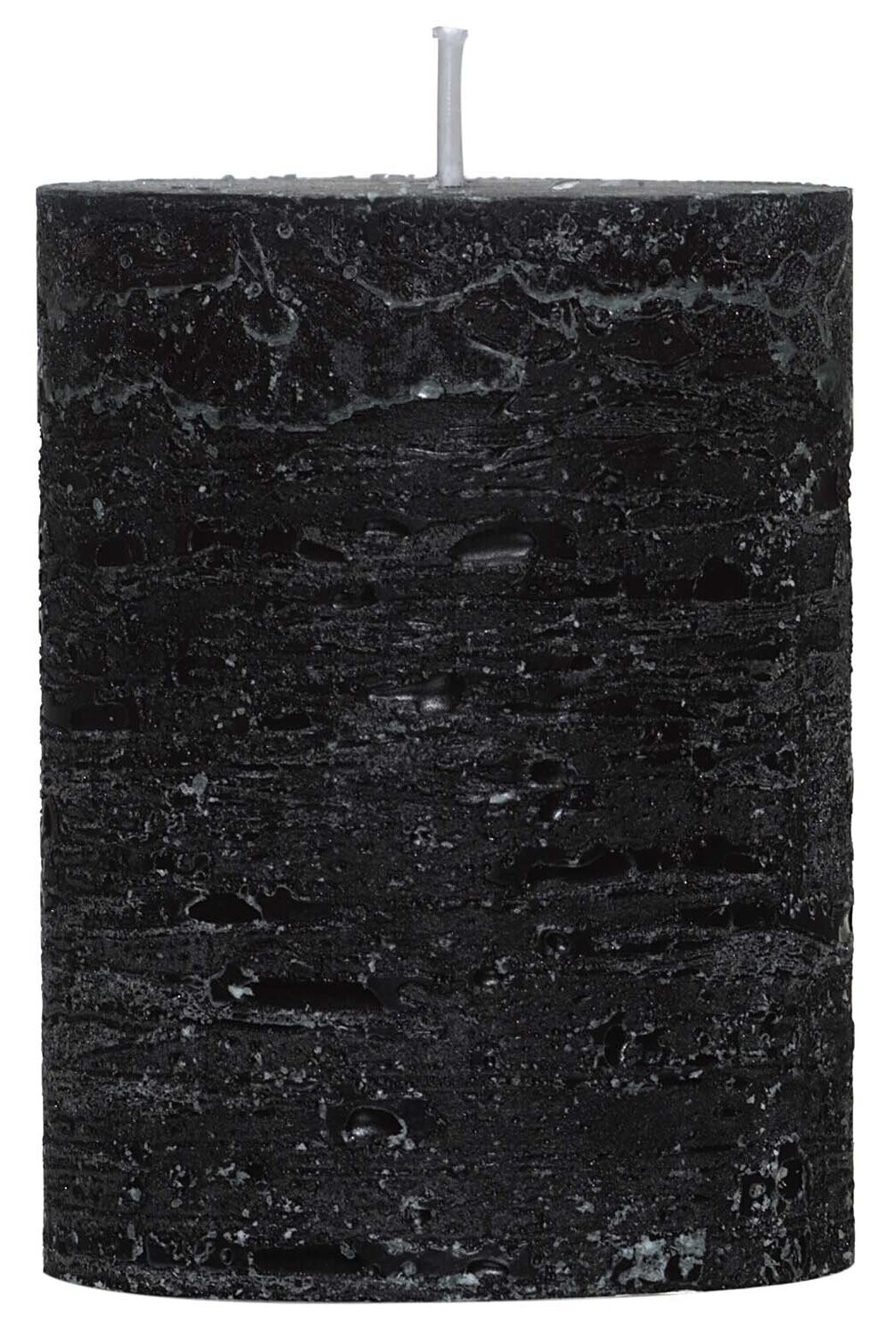 Rustic-Kerze ca. d68 h90mm schwarz Rustic-Kerze ca. d68 h90mm schwarz