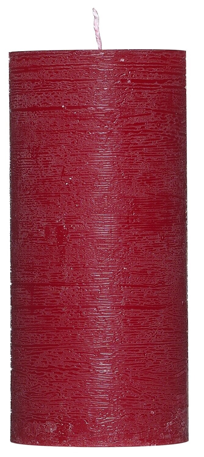 Rustic-Kerze 68x150mm Rot