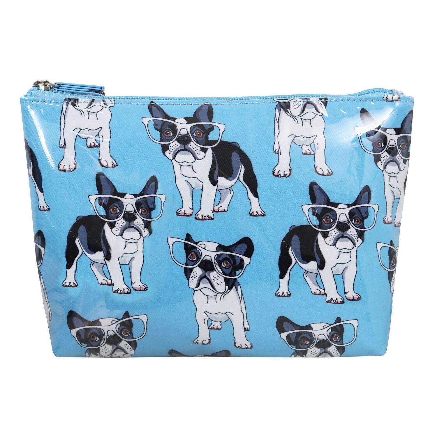 WS French Bulldog Blue Medium Soft A-line Cos Bag WS French Bulldog Blue Medium Soft A-line Cos Bag
