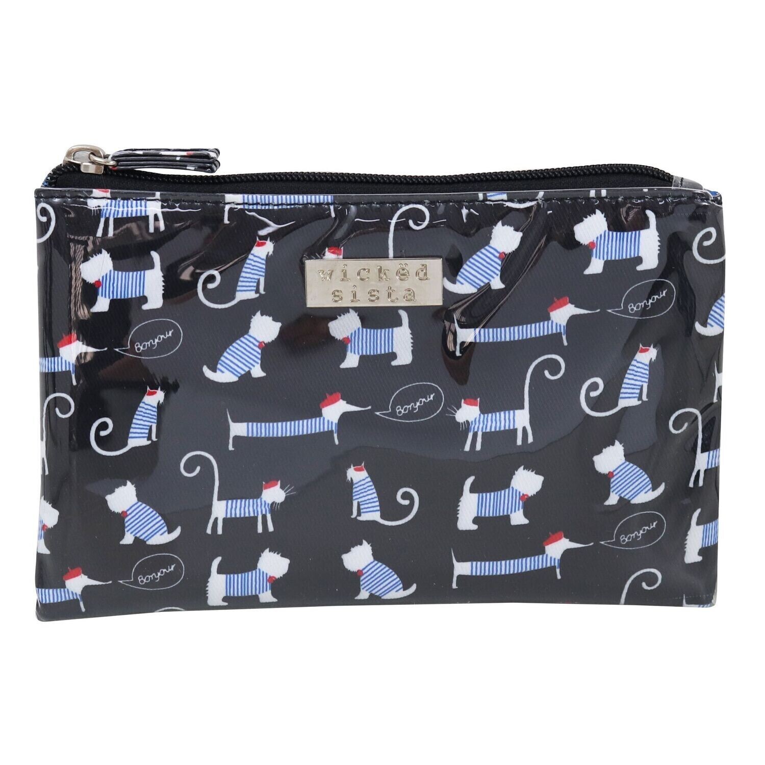 WS French Pets Large Flat Purse WS French Pets Large Flat Purse