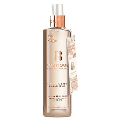 Grace Cole Boutique Mandarin, Basil & Grapefruit Hair & Body Mist 250ml Grace Cole Boutique Mandarin, Basil & Grapefruit Hair & Body Mist 250ml