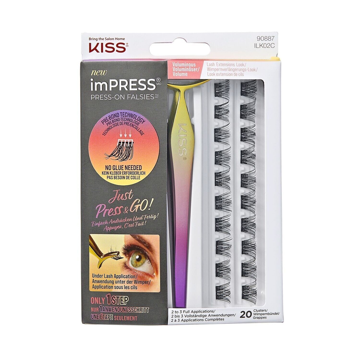 imPRESS Press-On Falsies - Voluminous Lash Extension Look imPRESS Press-On Falsies - Voluminous Lash Extension Look
