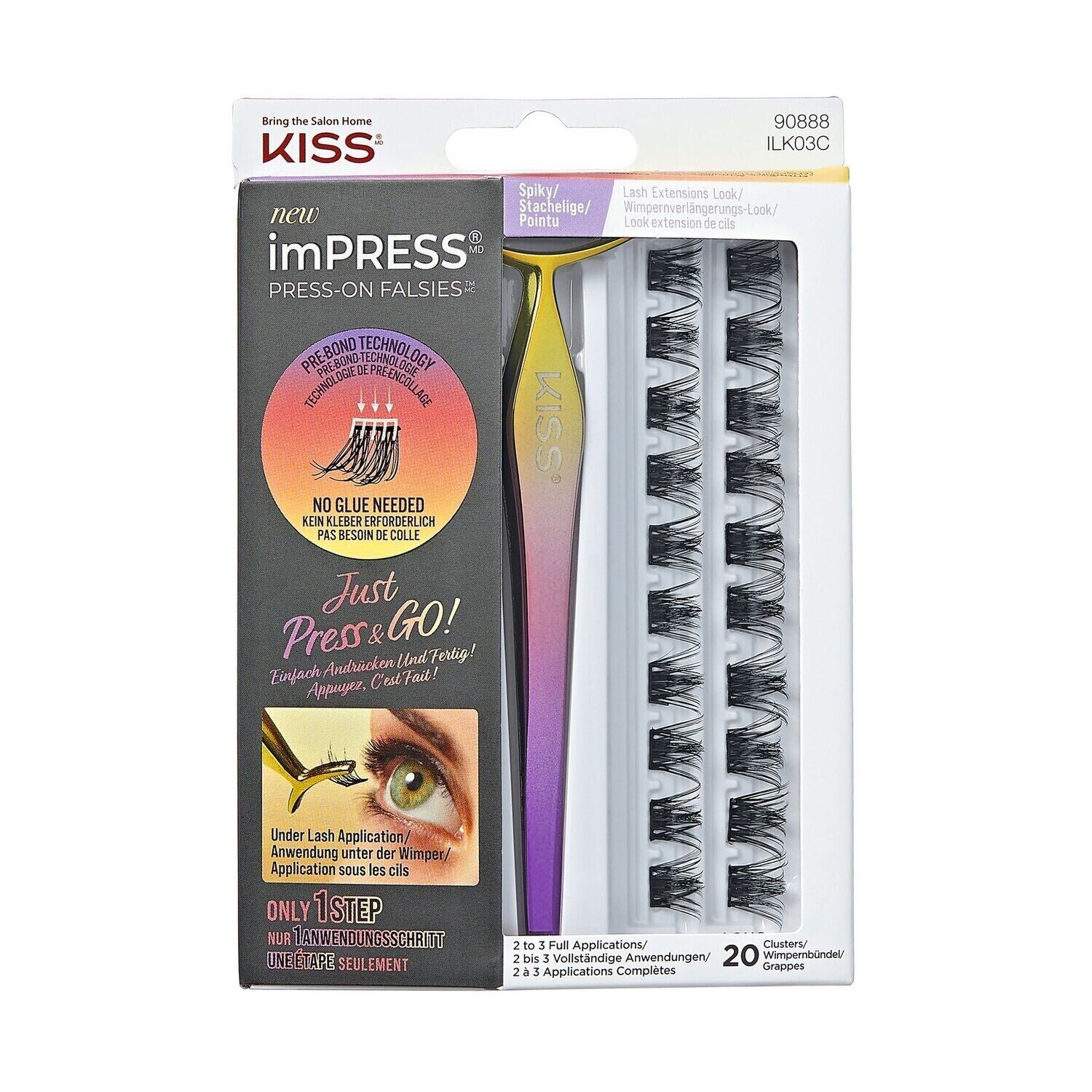 imPRESS Press-On Falsies - Spiky Lash Extension Look imPRESS Press-On Falsies - Spiky Lash Extension Look