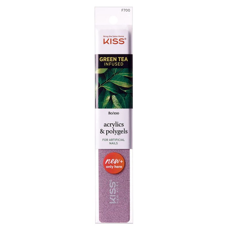 KISS Greentea Artificial Nail File 80/100 KISS Greentea Artificial Nail File 80/100