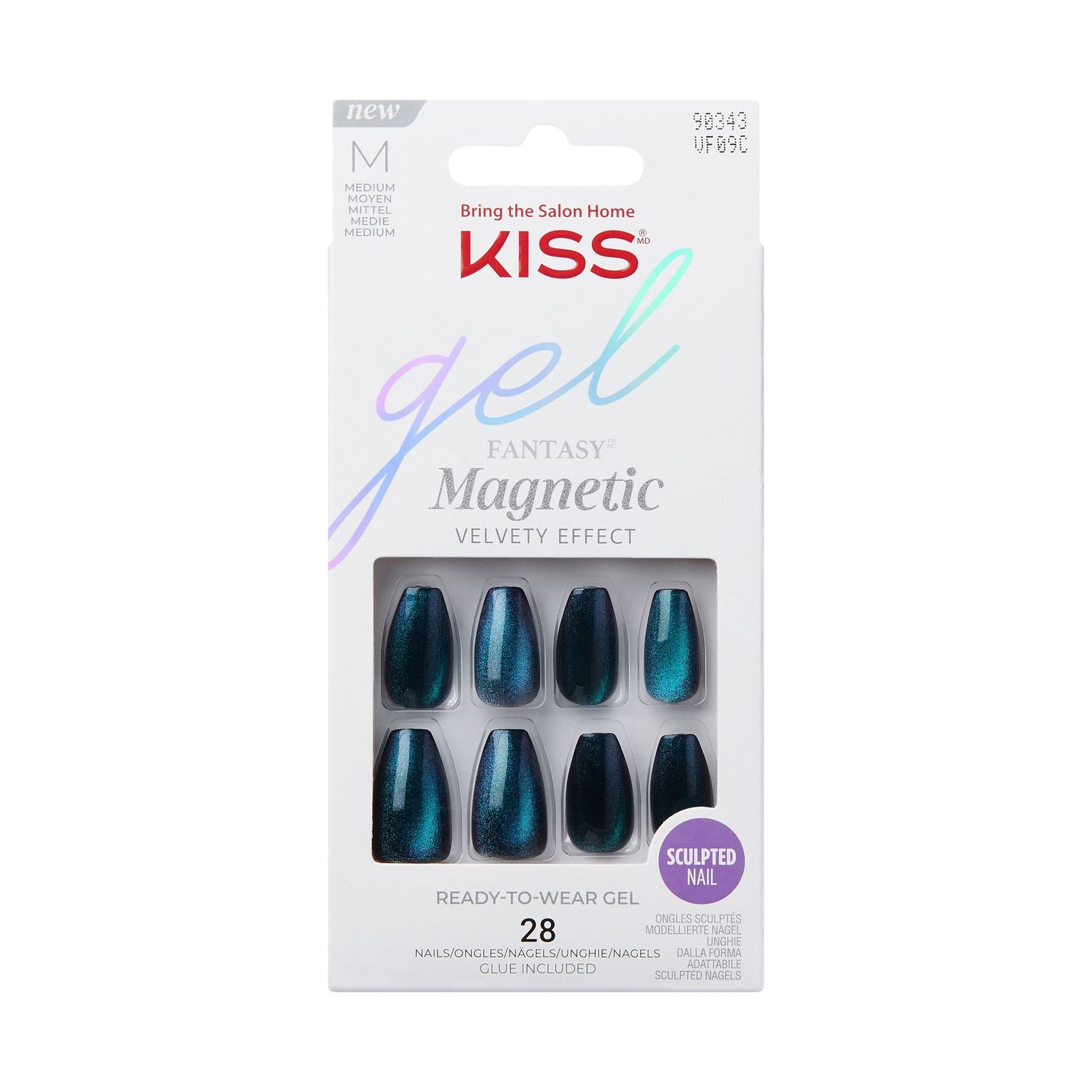 KISS Gel Fantasy Magnetic Velvety Effect Nails - Chameleon