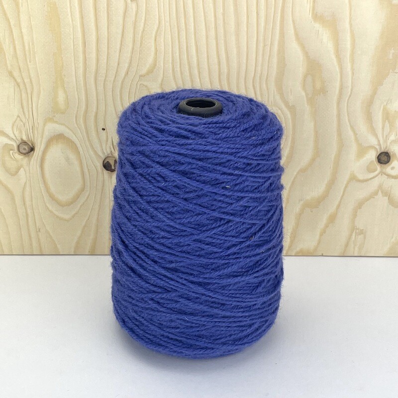 100 Wool Rug Yarn On Cones Deep Space Blue