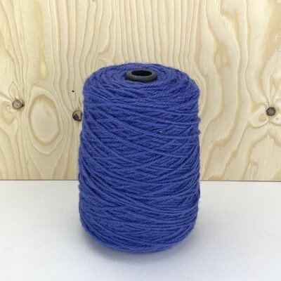 100% Wool Rug Yarn On Cones - Deep Space Blue