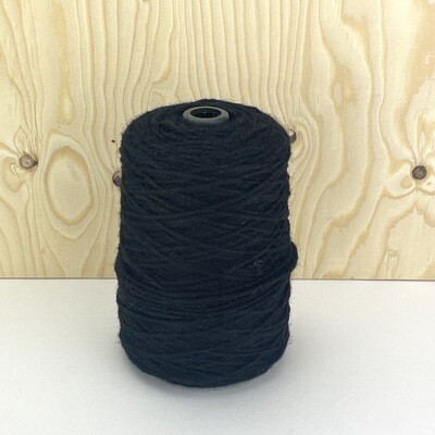 100% Wool Rug Yarn On Cones - Black